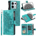 For Xiaomi Redmi Note 13 Pro 5G / Poco X6 5G Phone Case Flower Pattern Leather Flip Cover