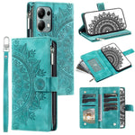 For Xiaomi Redmi Note 13 Pro 4G / Poco M6 Pro 4G Case PU Leather Flower Pattern Phone Cover