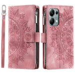 For Xiaomi Redmi Note 13 Pro 4G / Poco M6 Pro 4G Case PU Leather Flower Pattern Phone Cover