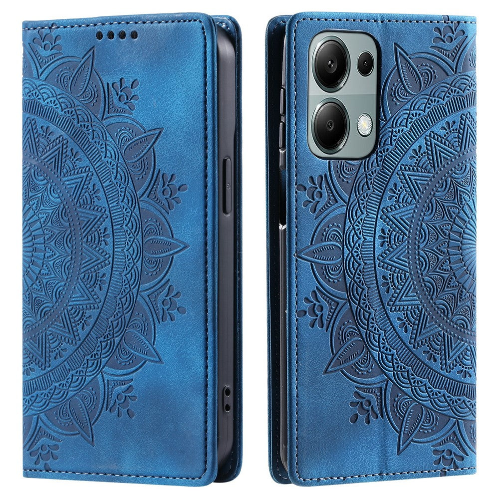 For Xiaomi Redmi Note 13 Pro 4G / Poco M6 Pro 4G Magnetic Case Leather Flip Stand Phone Cover