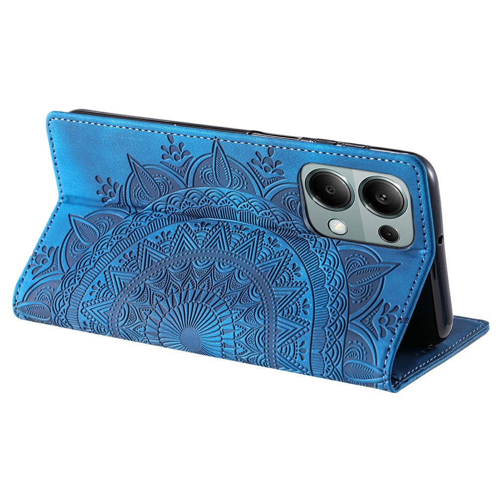 Xiaomi Redmi Note 13 Pro 4G / Poco M6 Pro 4G Magnetiskt fodral Läder Flip Stativ mobilskydd