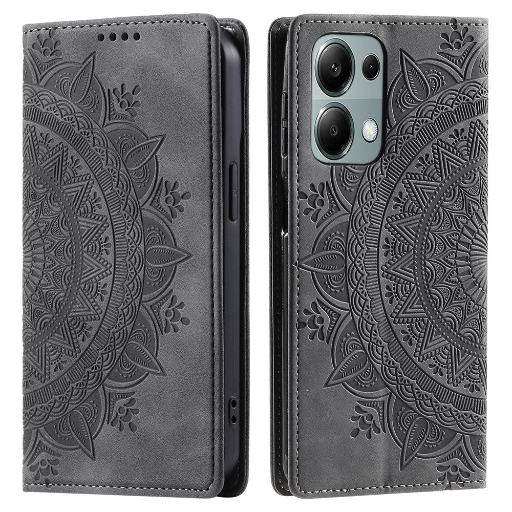 For Xiaomi Redmi Note 13 Pro 4G / Poco M6 Pro 4G Magnetic Case Leather Flip Stand Phone Cover