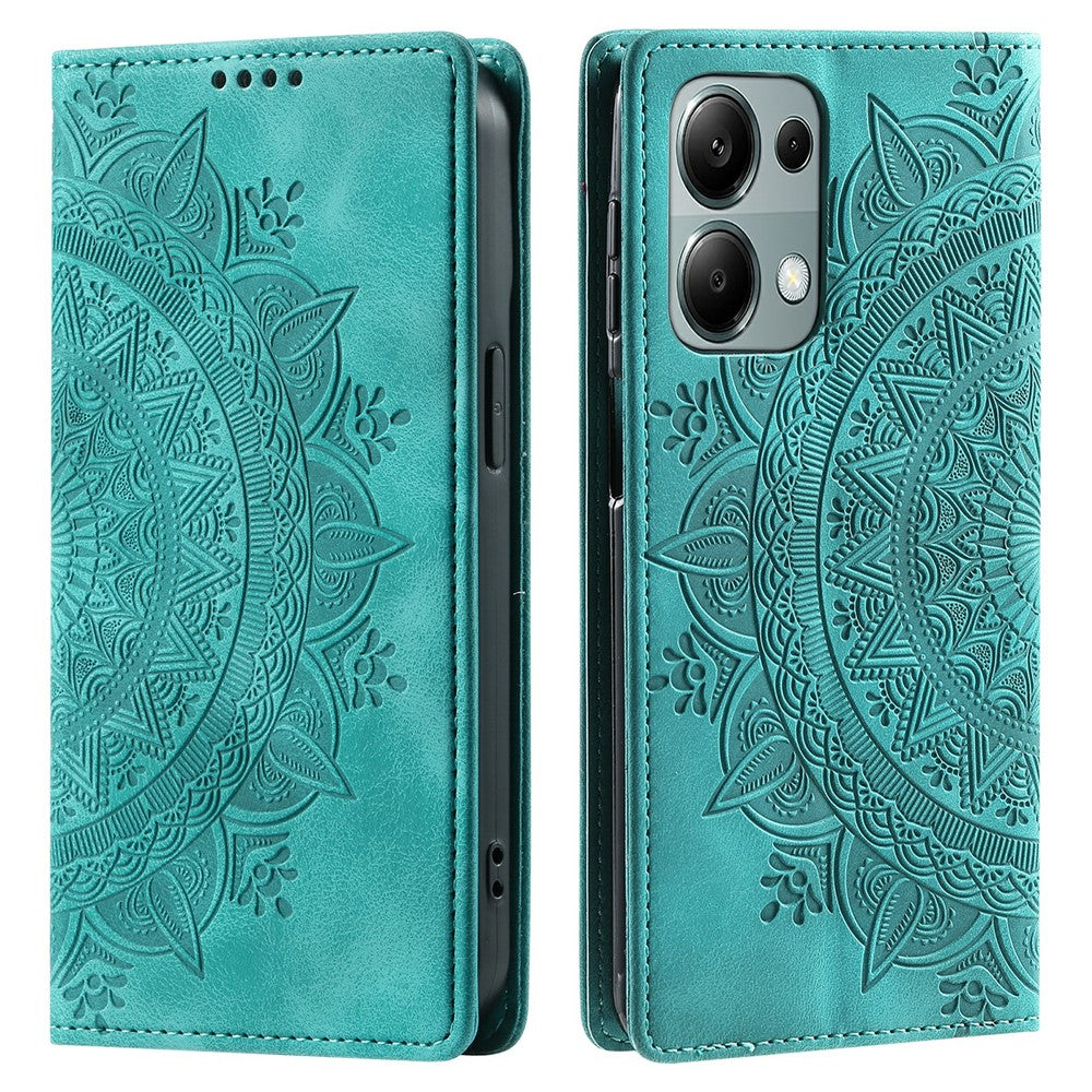 Xiaomi Redmi Note 13 Pro 4G / Poco M6 Pro 4G Magnetiskt fodral Läder Flip Stativ mobilskydd