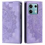For Xiaomi Redmi Note 13 5G Leather Case Imprinted Mandala Wallet Phone Cover