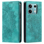 For Xiaomi Redmi Note 13 5G Leather Case Imprinted Mandala Wallet Phone Cover
