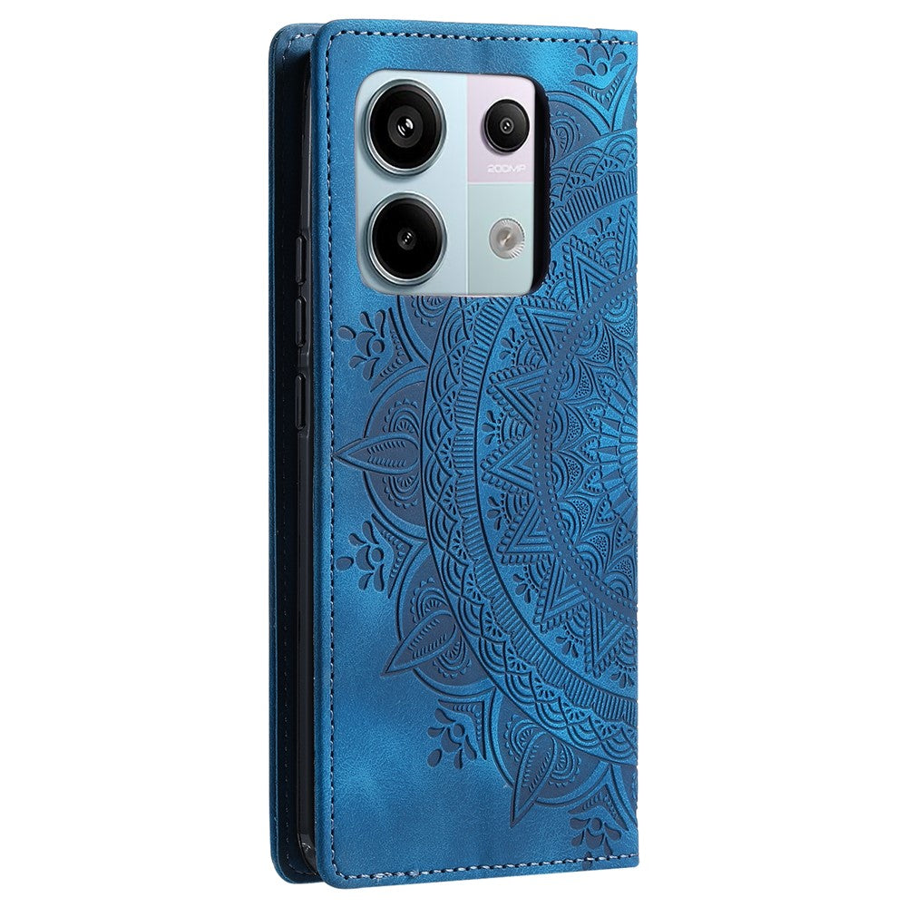Xiaomi Redmi Note 13 Pro 5G / Poco X6 5G-skal med magnetisk stängning i läderplånbok
