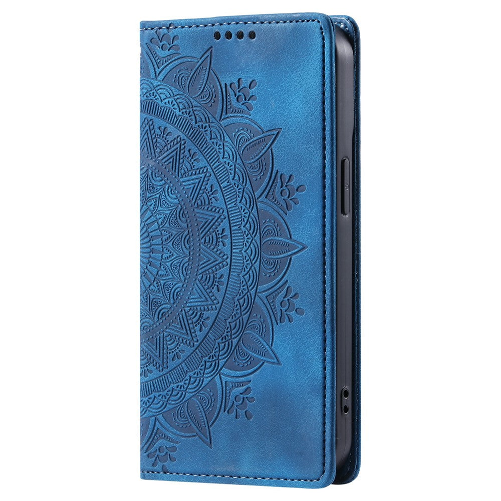 For Xiaomi Redmi Note 13 4G Case Leather Flip Phone Cover Mandala Flower Pattern