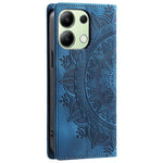 For Xiaomi Redmi Note 13 4G Case Leather Flip Phone Cover Mandala Flower Pattern