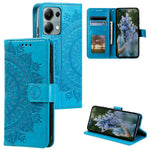Xiaomi Redmi Note 13 Pro 4G / Poco M6 Pro 4G Plånboksfodral Läderfodral Mandala Blomma