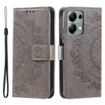 For Xiaomi Redmi Note 13 Pro 4G / Poco M6 Pro 4G Case Wallet Leather Cover Mandala Flower