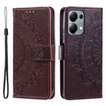 Xiaomi Redmi Note 13 Pro 4G / Poco M6 Pro 4G Plånboksfodral Läderfodral Mandala Blomma