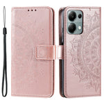For Xiaomi Redmi Note 13 Pro 4G / Poco M6 Pro 4G Case Wallet Leather Cover Mandala Flower