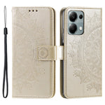 Xiaomi Redmi Note 13 Pro 4G / Poco M6 Pro 4G Plånboksfodral Läderfodral Mandala Blomma