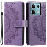 For Xiaomi Redmi Note 13 5G Leather Case Mandala Flower Cover Magnetic Clasp