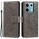 For Xiaomi Redmi Note 13 5G Leather Case Mandala Flower Cover Magnetic Clasp