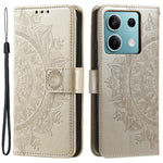 For Xiaomi Redmi Note 13 5G Leather Case Mandala Flower Cover Magnetic Clasp