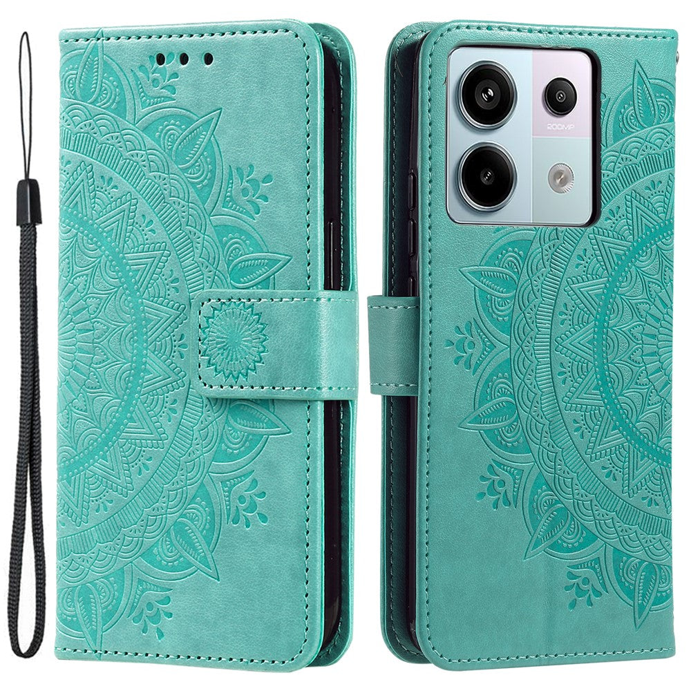 For Xiaomi Redmi Note 13 Pro 5G / Poco X6 5G Case Mandala Flower Leather Wallet Cover