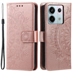 For Xiaomi Redmi Note 13 Pro 5G / Poco X6 5G Case Mandala Flower Leather Wallet Cover