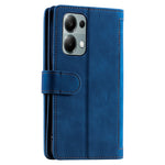 For Xiaomi Redmi Note 13 Pro 4G / Poco M6 Pro 4G Case Zipper Leather Cover with 9 Card Slots
