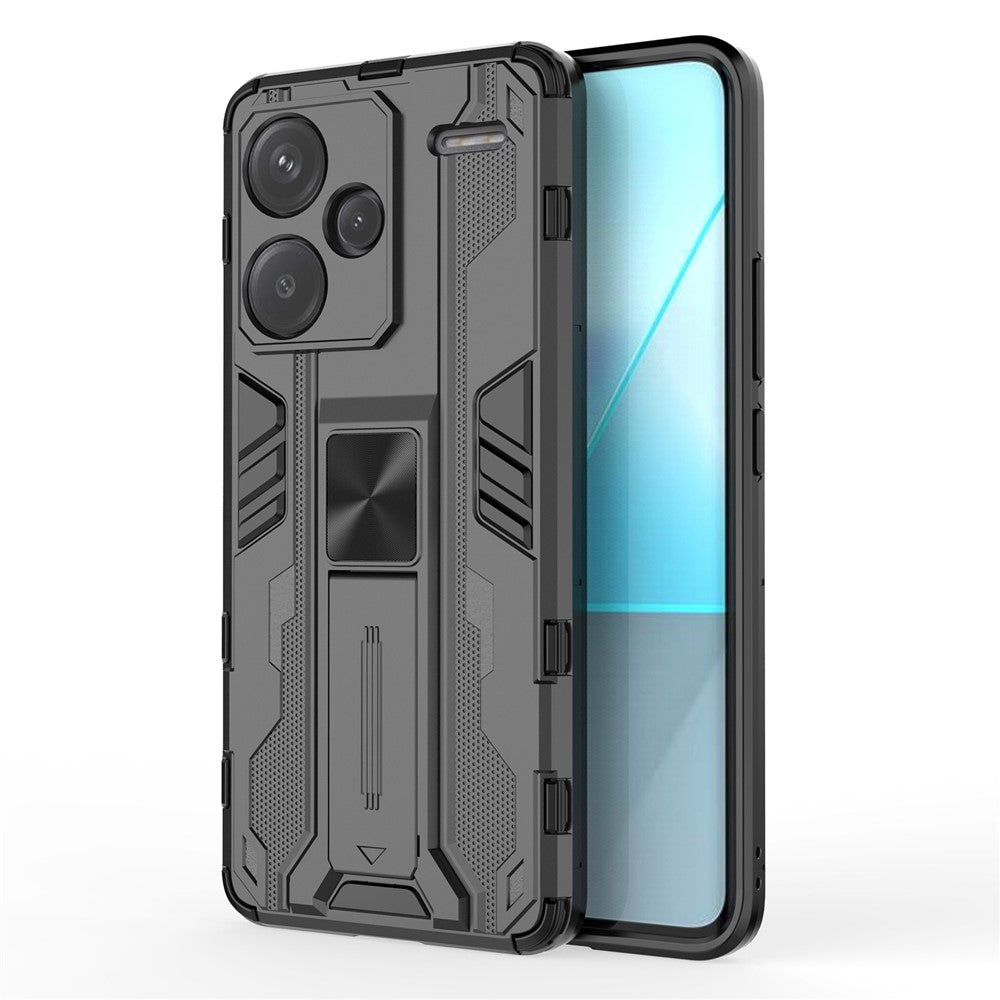 For Xiaomi Redmi Note 13 Pro+ 5G Case PC + TPU Dual Layer Kickstand Phone Cover