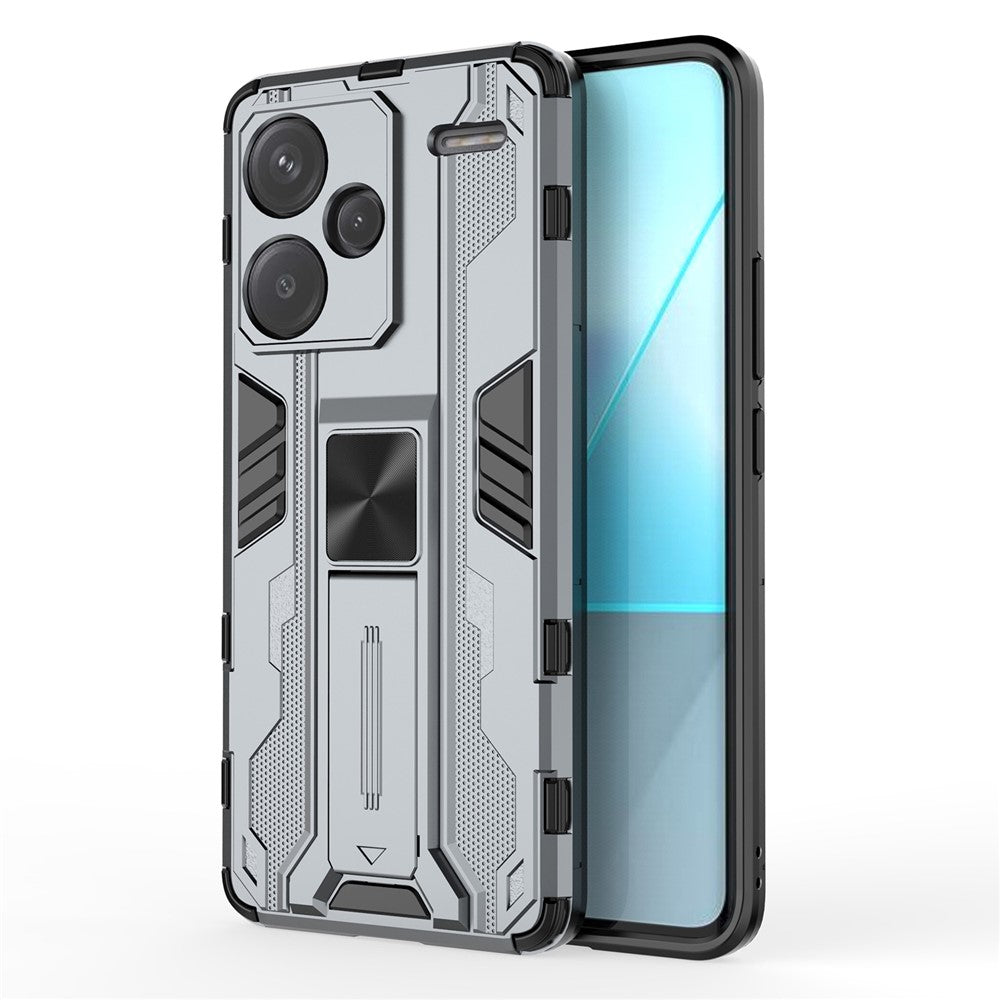 For Xiaomi Redmi Note 13 Pro+ 5G Case PC + TPU Dual Layer Kickstand Phone Cover