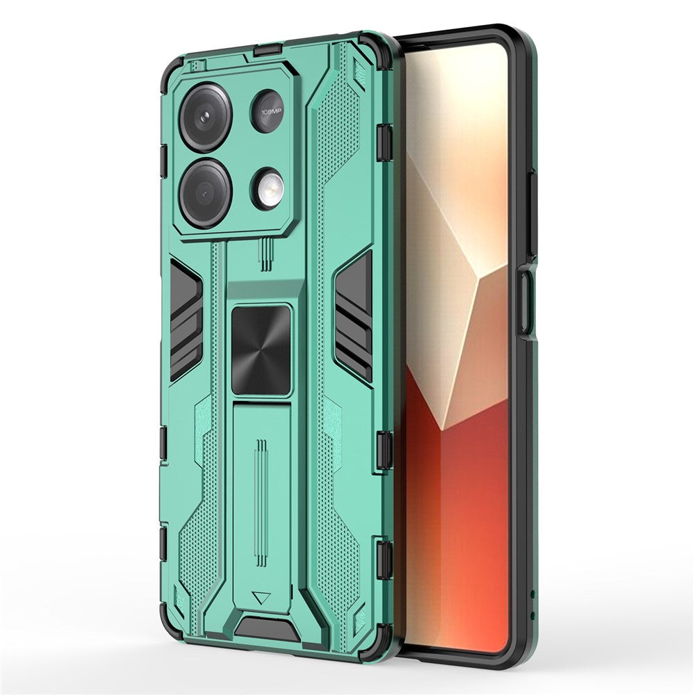 For Xiaomi Redmi Note 13 5G Kickstand Case PC + TPU Hybrid Phone Cover
