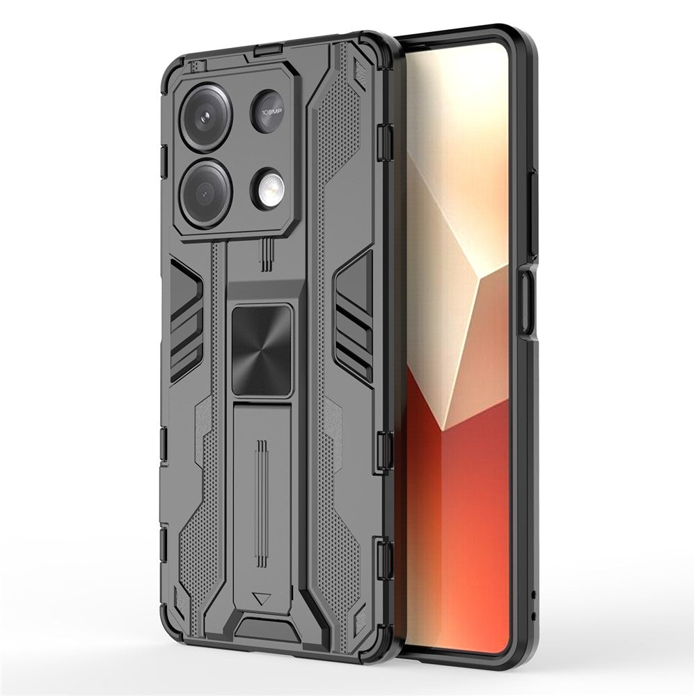 For Xiaomi Redmi Note 13 5G Kickstand Case PC + TPU Hybrid Phone Cover