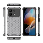 For Xiaomi Redmi Note 13R Pro 5G Phone Case Honeycomb Design Anti-drop Cover