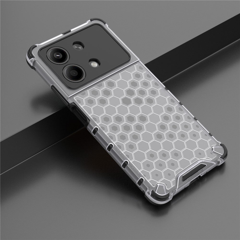 For Xiaomi Redmi Note 13R Pro 5G Phone Case Honeycomb Design Anti-drop Cover
