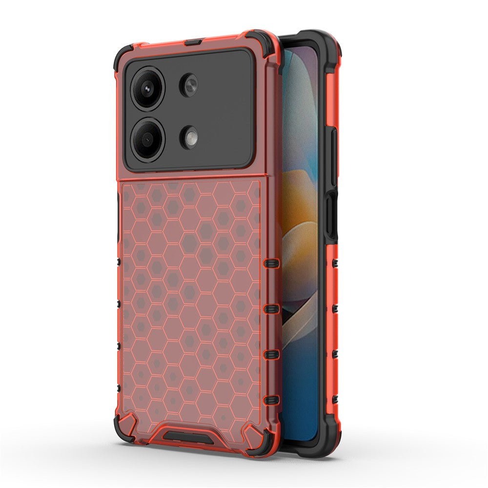 For Xiaomi Redmi Note 13R Pro 5G Phone Case Honeycomb Design Anti-drop Cover