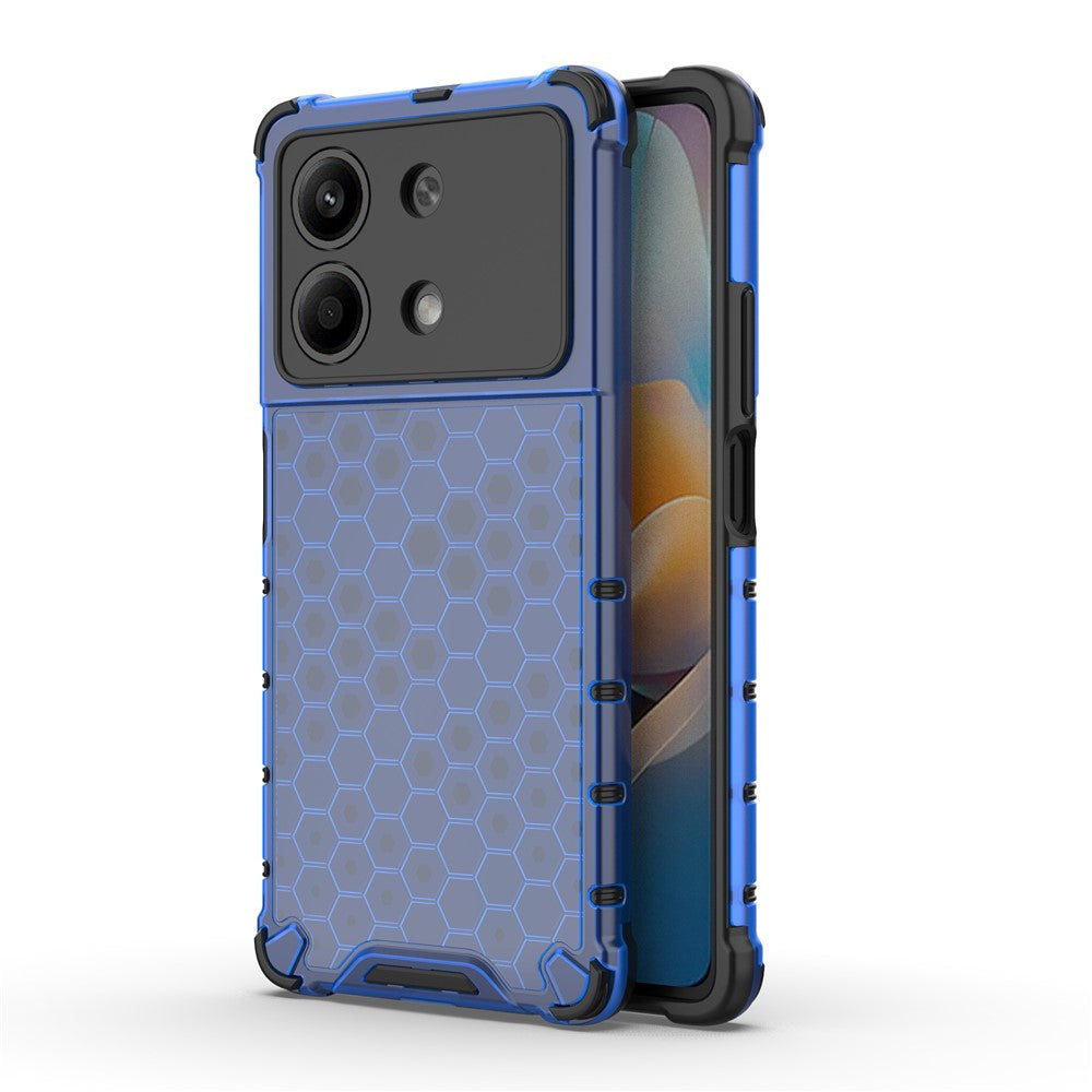 For Xiaomi Redmi Note 13R Pro 5G Phone Case Honeycomb Design Anti-drop Cover