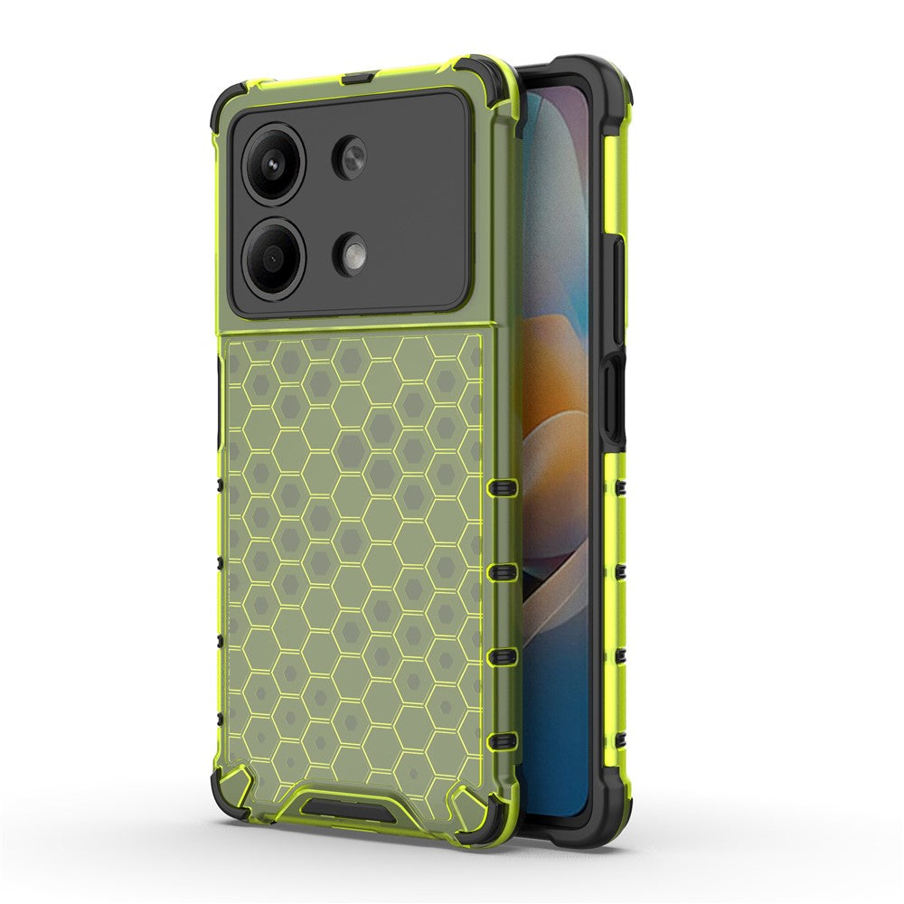 For Xiaomi Redmi Note 13R Pro 5G Phone Case Honeycomb Design Anti-drop Cover
