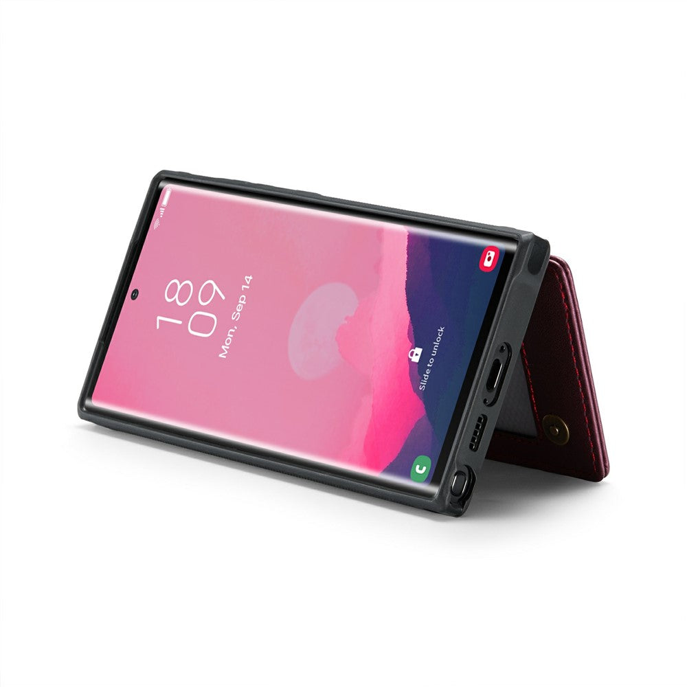 Samsung Galaxy S24 Ultra mobilskal CASEME C22 Läderbaksida med RFID-blockerande kortplatser