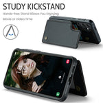 Samsung Galaxy S24 mobilskal CASEME C22 Läderbaksida med RFID-blockerande kortplatser