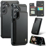 For Samsung Galaxy S24+ Phone Case CASEME C22 Leather Back Cover with RFID Blocking Card Slots