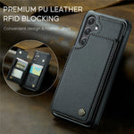 For Samsung Galaxy S24+ Phone Case CASEME C22 Leather Back Cover with RFID Blocking Card Slots