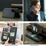 For Samsung Galaxy S24+ Phone Case CASEME C22 Leather Back Cover with RFID Blocking Card Slots