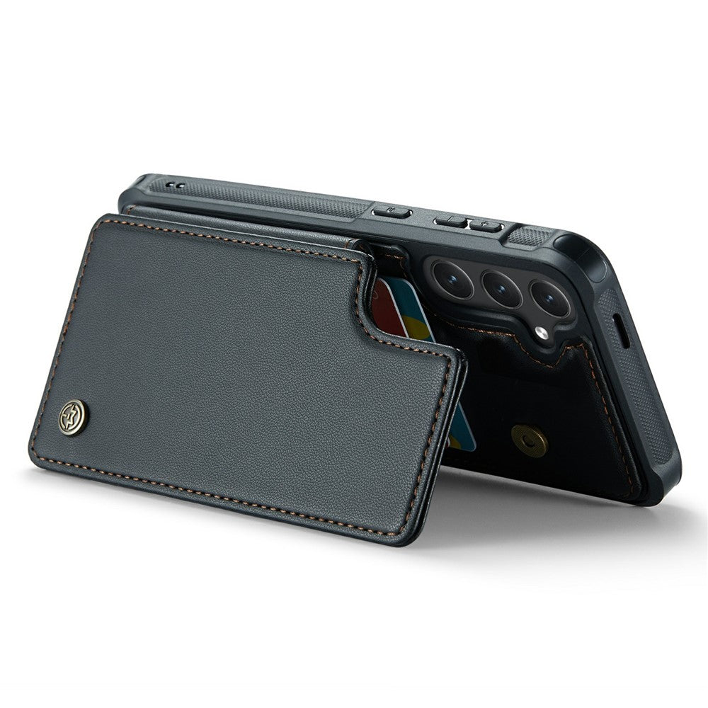 For Samsung Galaxy S24+ Phone Case CASEME C22 Leather Back Cover with RFID Blocking Card Slots