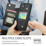 For Samsung Galaxy S24+ Phone Case CASEME C22 Leather Back Cover with RFID Blocking Card Slots