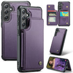 For Samsung Galaxy S24+ Phone Case CASEME C22 Leather Back Cover with RFID Blocking Card Slots
