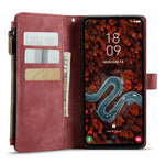 Til Samsung Galaxy S24+ Telefoncovers med Rem CASEME C30 Lynlås Flere Kortindehaver PU Lædercover