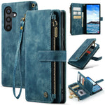 Til Samsung Galaxy S24+ Telefoncovers med Rem CASEME C30 Lynlås Flere Kortindehaver PU Lædercover
