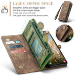 For Samsung Galaxy S24 Phone Cases CASEME 008 Leather Cover with Detachable Wallet and Strap