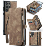 For Samsung Galaxy S24 Ultra Phone Cases CASEME 008 Leather Cover with Detachable Wallet and Strap
