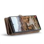 For Samsung Galaxy S24 Ultra Phone Cases CASEME 008 Leather Cover with Detachable Wallet and Strap
