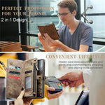 For Samsung Galaxy S24 Ultra Phone Cases CASEME 008 Leather Cover with Detachable Wallet and Strap
