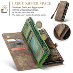For Samsung Galaxy S24 Ultra Phone Cases CASEME 008 Leather Cover with Detachable Wallet and Strap