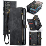 For Samsung Galaxy S24 Ultra Phone Cases CASEME 008 Leather Cover with Detachable Wallet and Strap