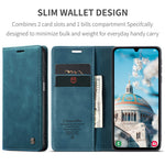 CASEME 013-serien til Samsung Galaxy A15 5G / A15 4G-cover i forretningsstil med sammenklappeligt stativ, mobilcover