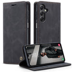 CASEME 013-serien til Samsung Galaxy A15 5G / A15 4G-cover i forretningsstil med sammenklappeligt stativ, mobilcover